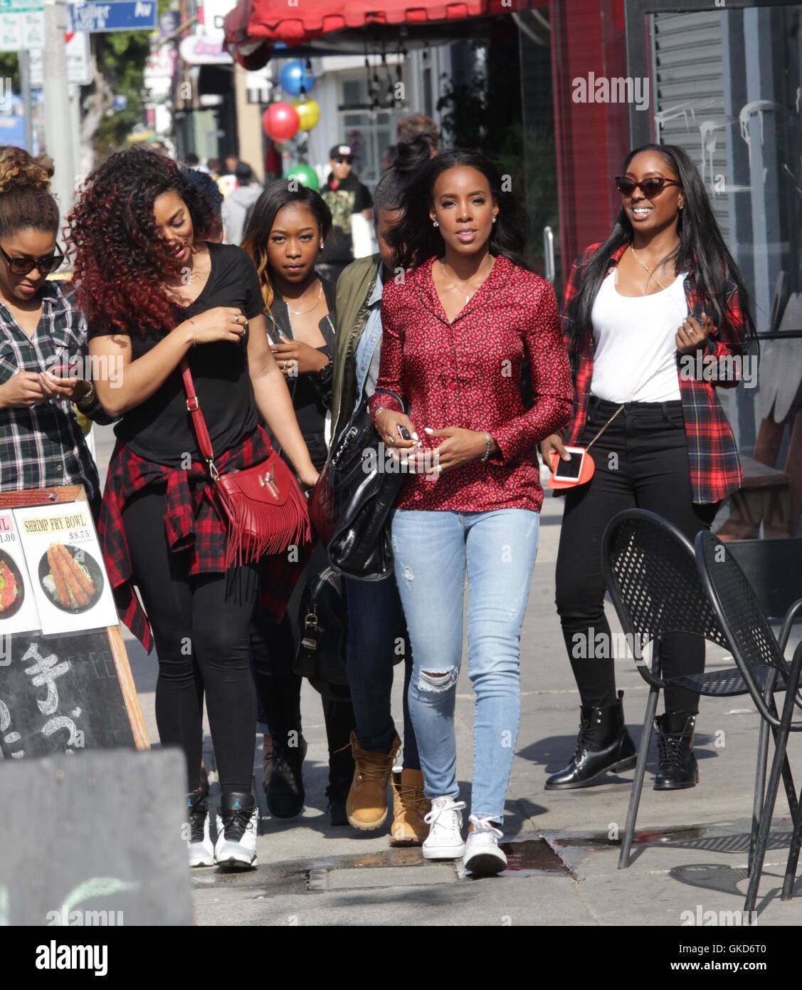 Kelly Rowland heading to Lala's Argentinian restaurant in West ...