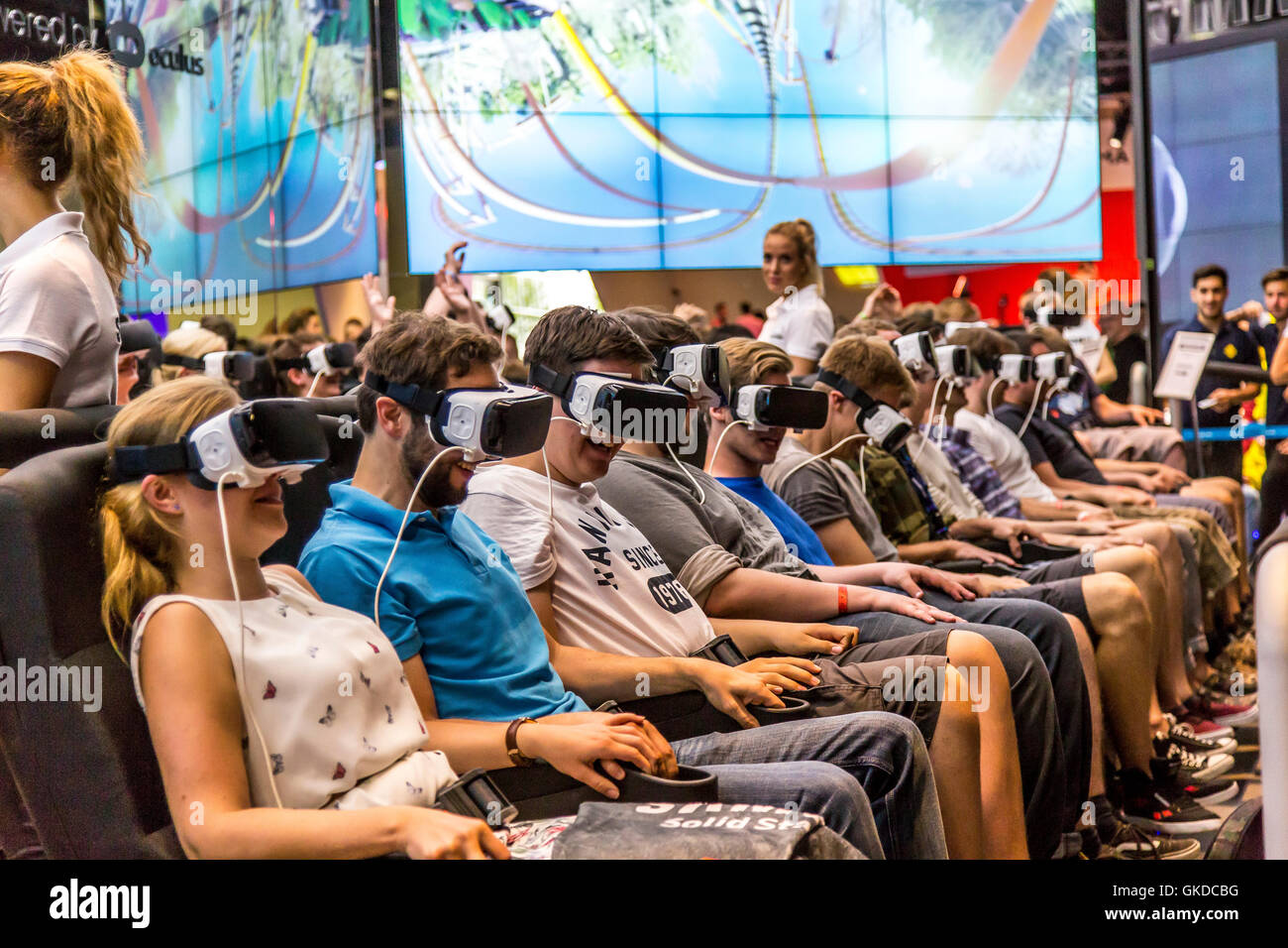 Gamescom 16 Computer Games Fair In Cologne Germany Stock Photo Alamy