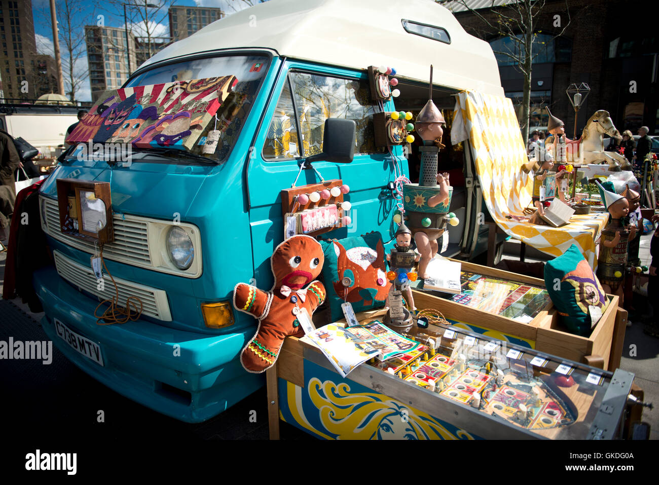 The Classic Car Boot Sale, Kings Cross, London 17/04/2016 Stock Photo