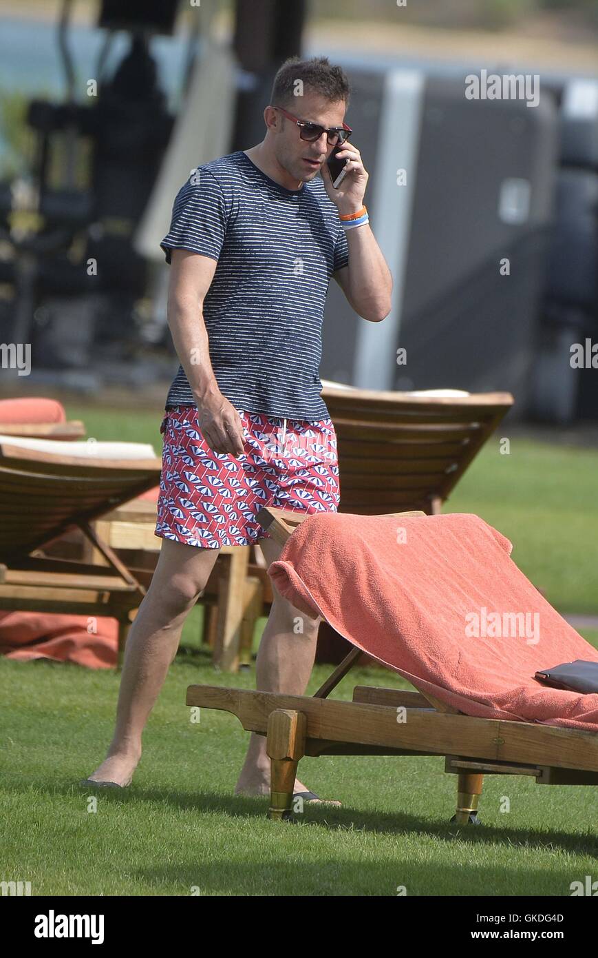 Alessandro Del Piero Sasha Del Piero Italian former professional footballer Alessandro Del Piero spends the day  on the beach with his family in Porto Cervo, Italy. Featuring: Alessandro  Del Piero, Sonia Amoruso, Tobias Del Piero, Sasha Del Piero,