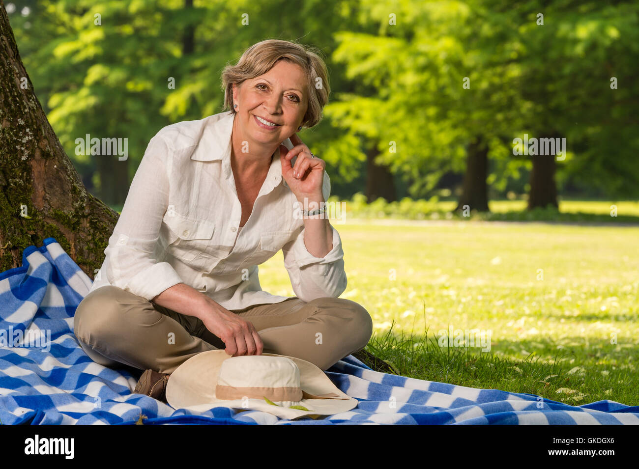 woman laugh laughs Stock Photo