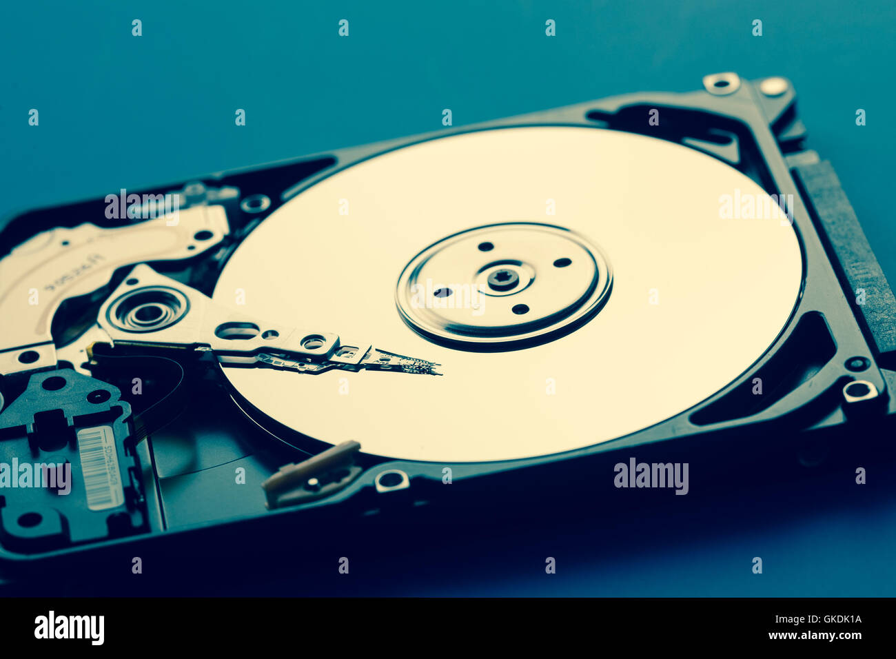 Open HDD drive disc Stock Photo Alamy