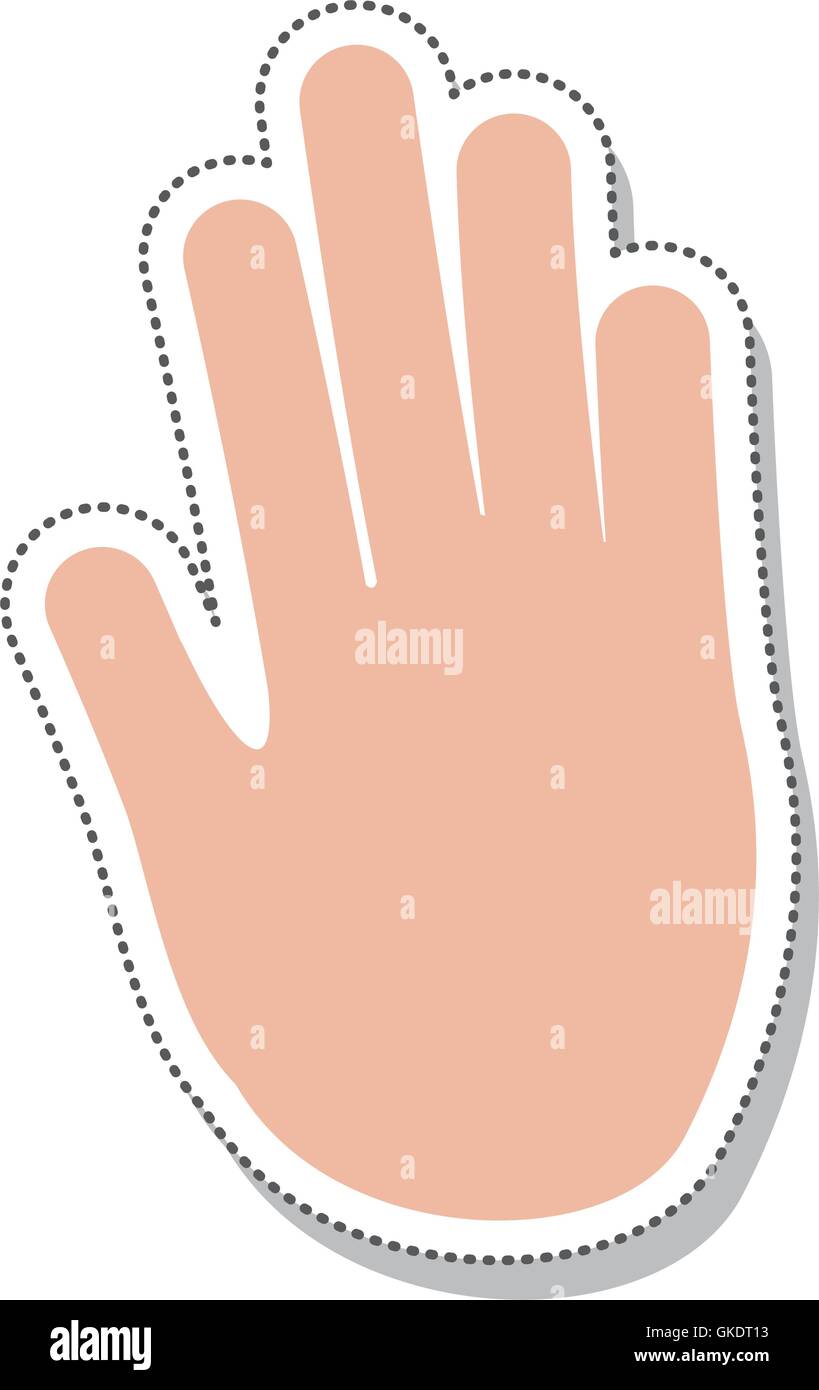 hand human protest isolated icon Stock Vector Image & Art - Alamy