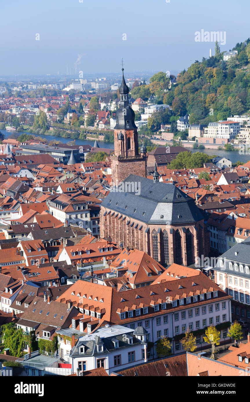 Cityscape of Heidelberg, Germany Stock Photo