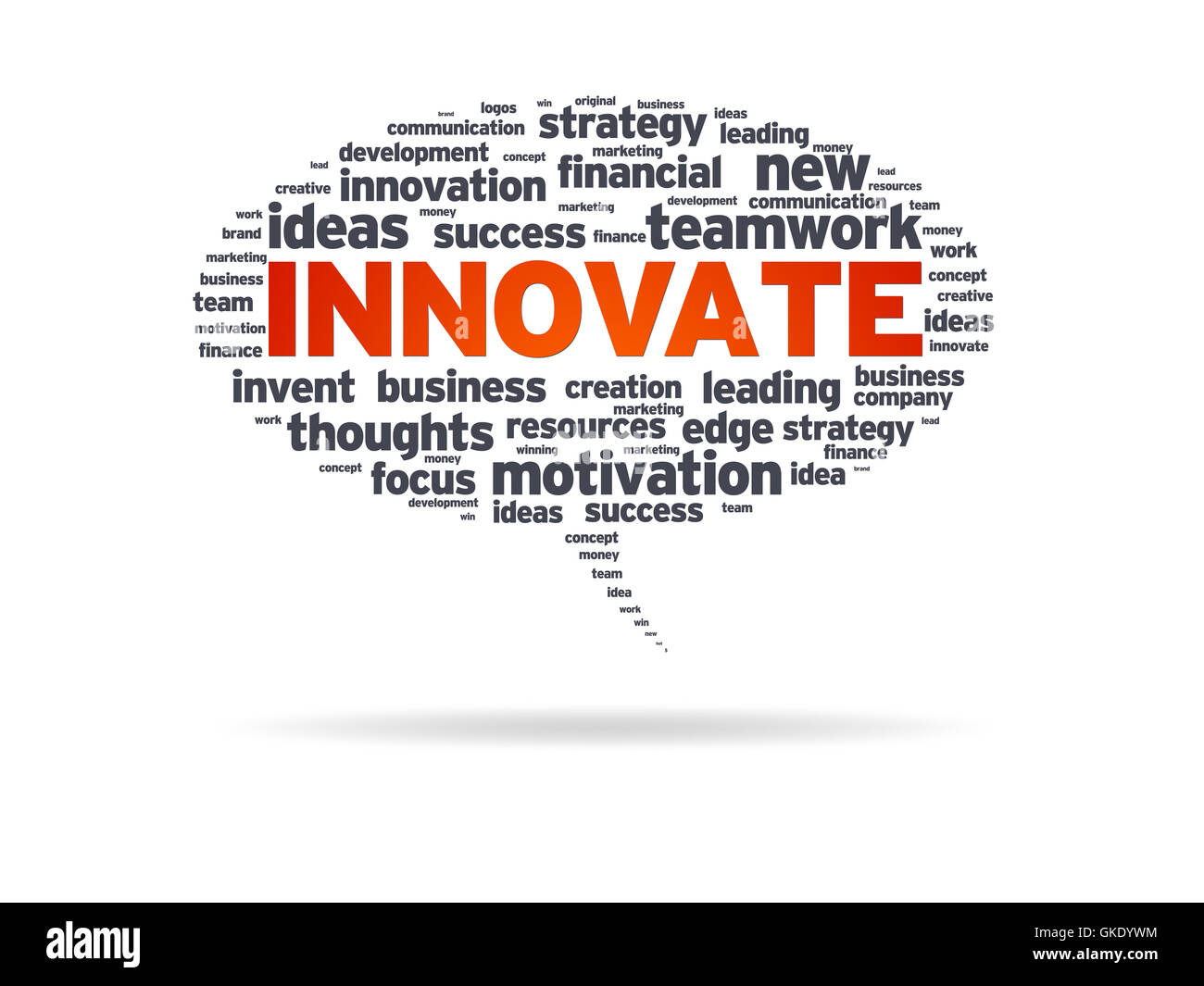 Speech Bubble - Innovate Stock Photo