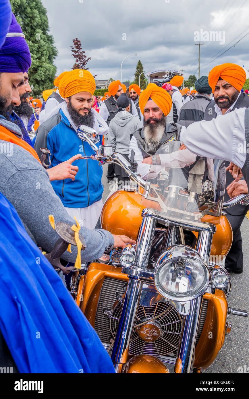 Sikh Motorcycle Club, Vaisakhi Parade and Celebrations, Surrey, British