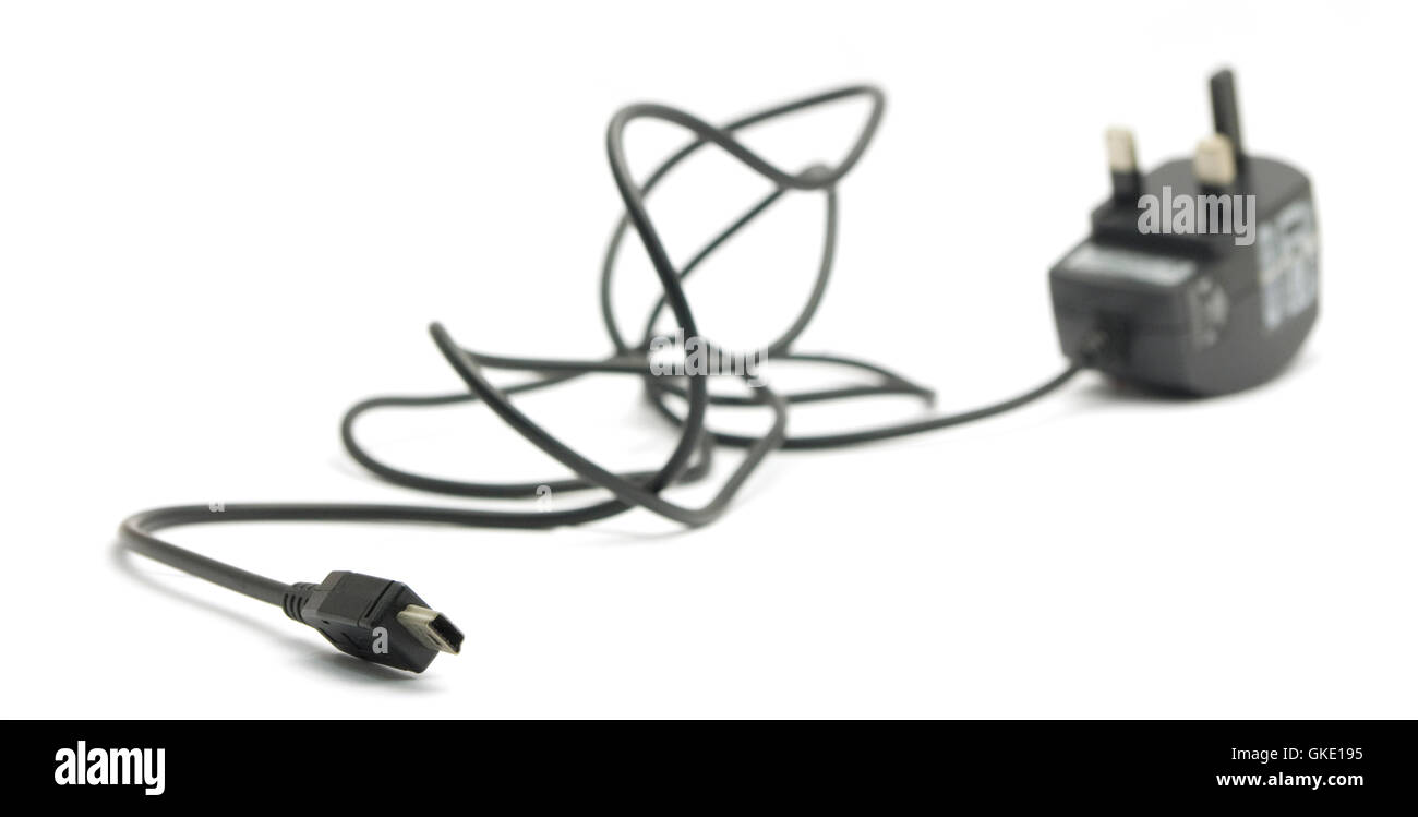 cell phone charger Stock Photo Alamy