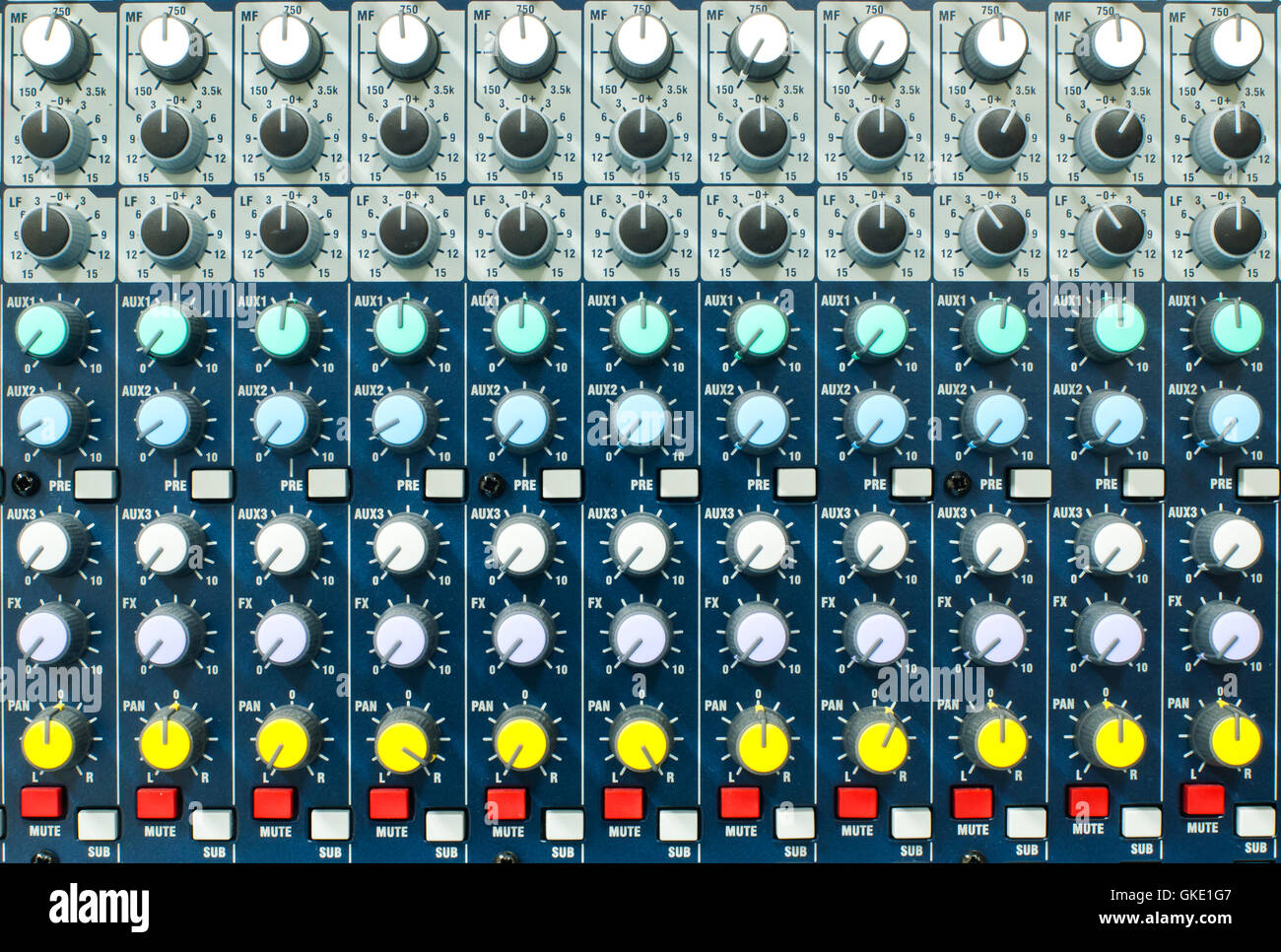 Music control panel Stock Photo Alamy