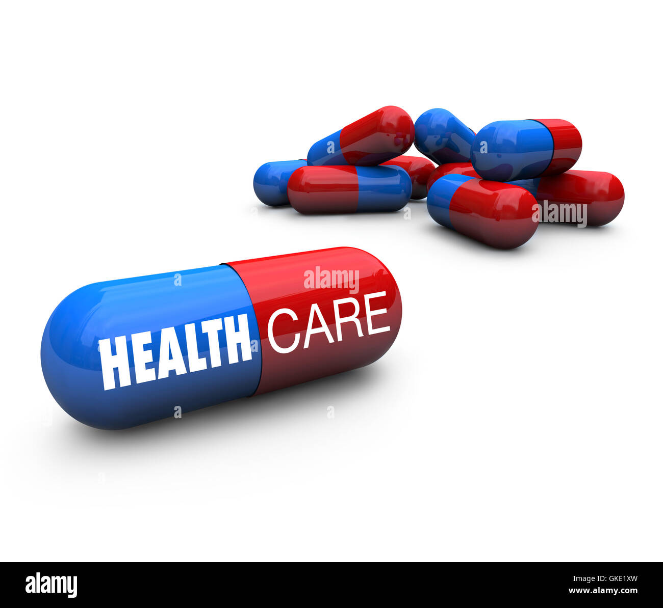 Health Care - Capsule Pills Stock Photo