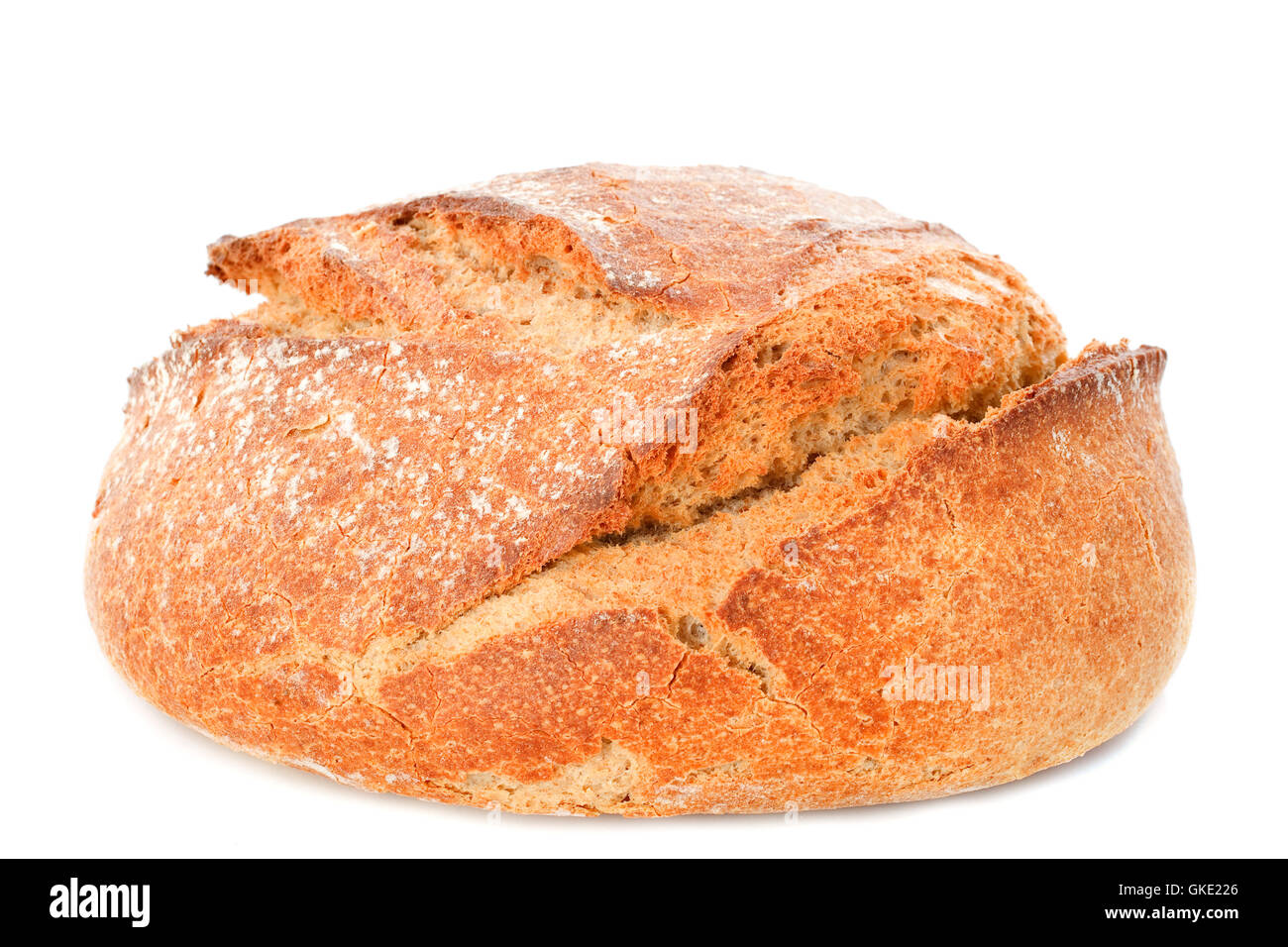 bread cutting board loaf Stock Photo