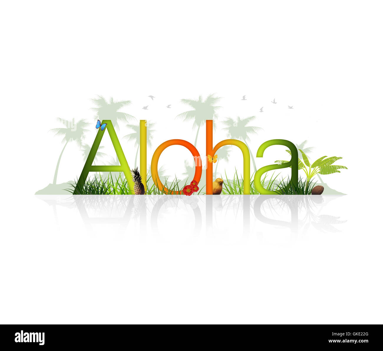 Aloha - Hawaii Stock Photo