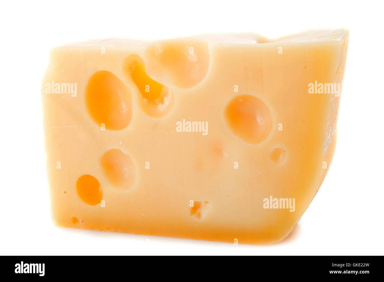cheese swiss portion Stock Photo