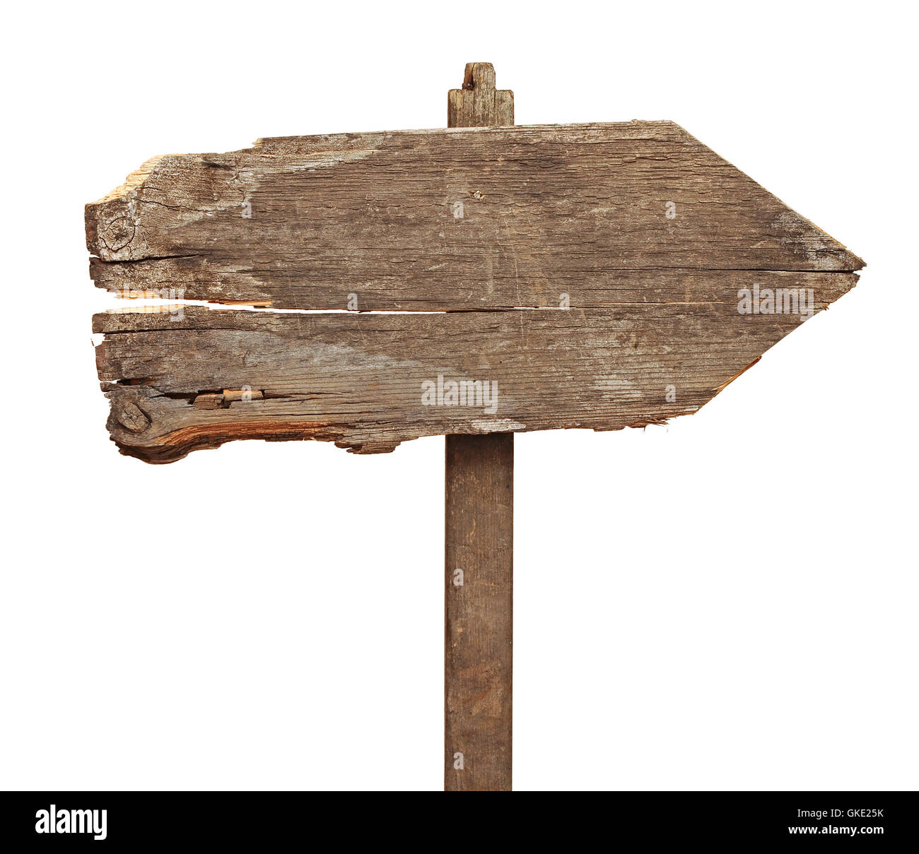 vintage road sign isolated on a white background Stock Photo - Alamy