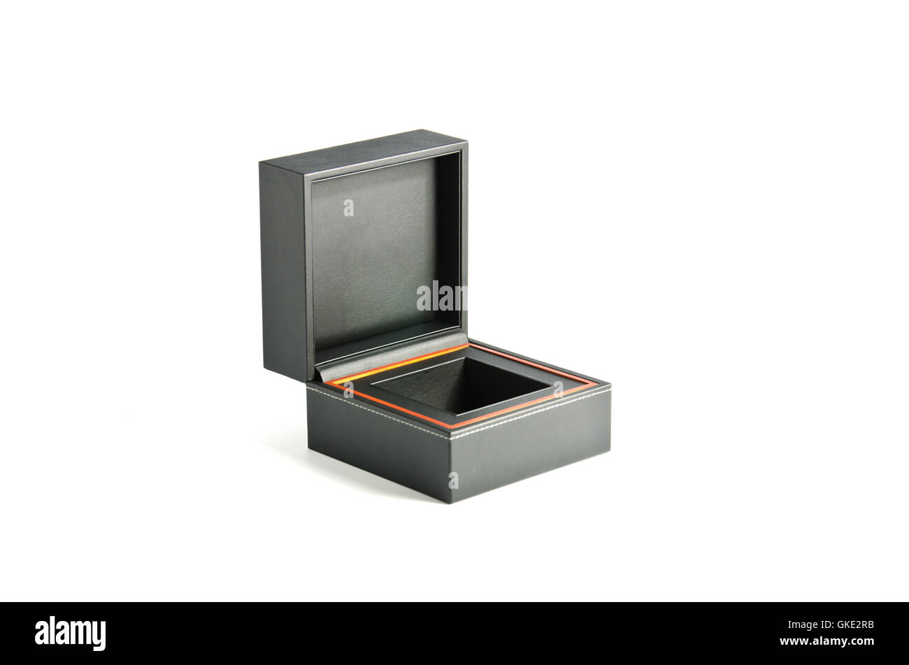 Box pad with black leather Stock Photo Alamy