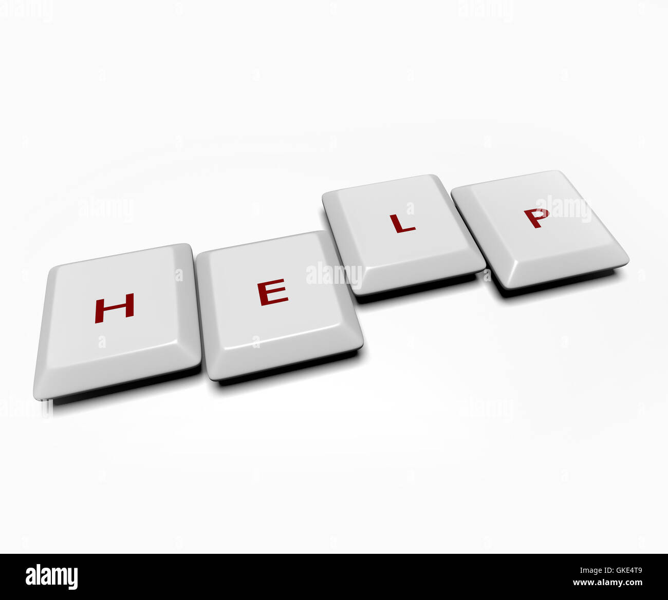 Computer Keys Help Stock Photo Alamy