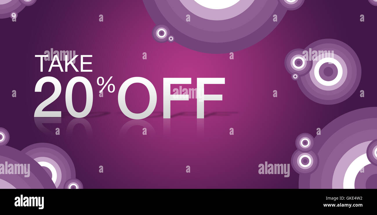Take 20 Off Coupon Stock Photo Alamy