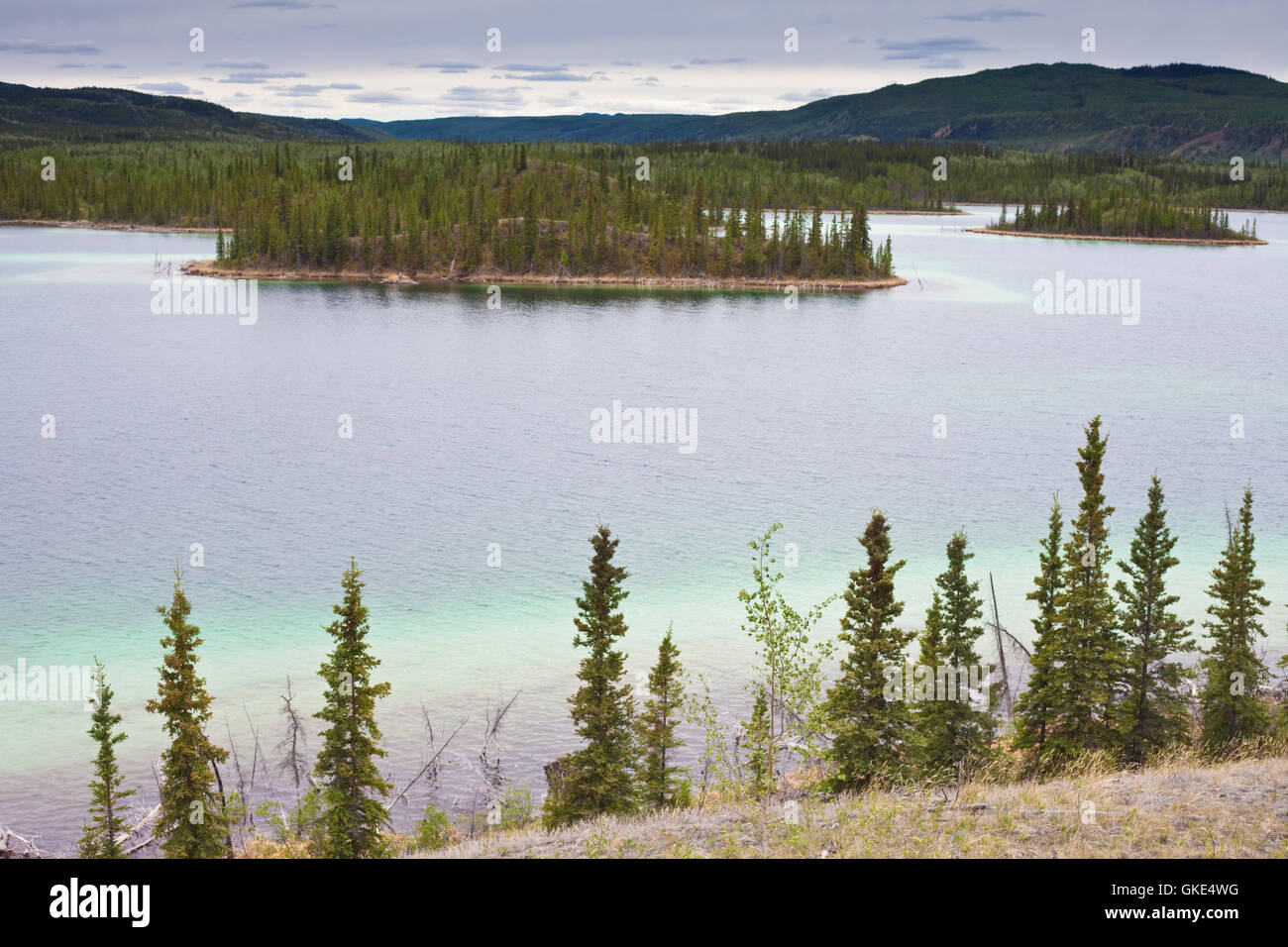 Twin Lakes, Yukon Territory, Canada Stock Photo Alamy