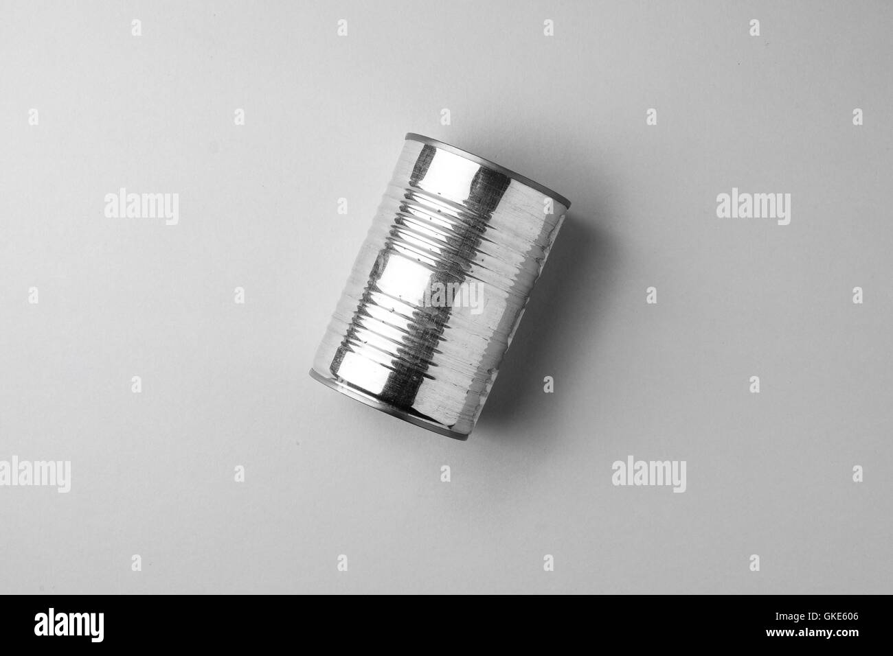 Canned food viewed from above Stock Photo