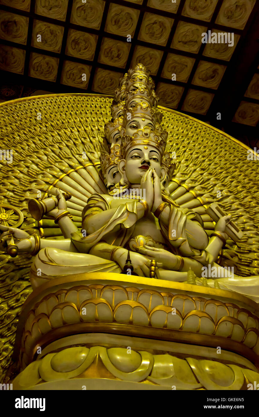 Thousand hands Buddha Stock Photo