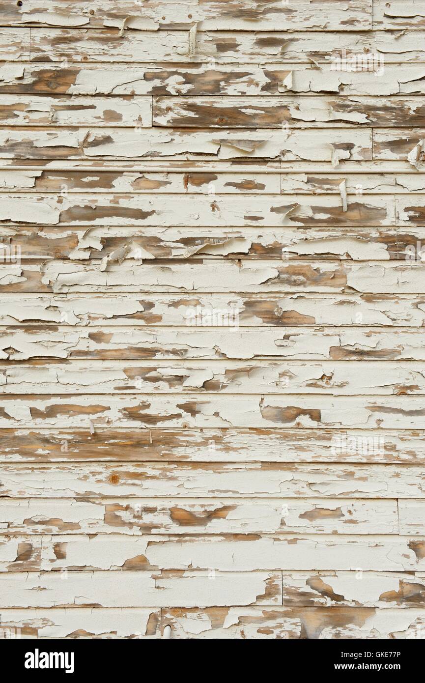 Old Wood with Peeling Antique White Paint Stock Photo - Alamy