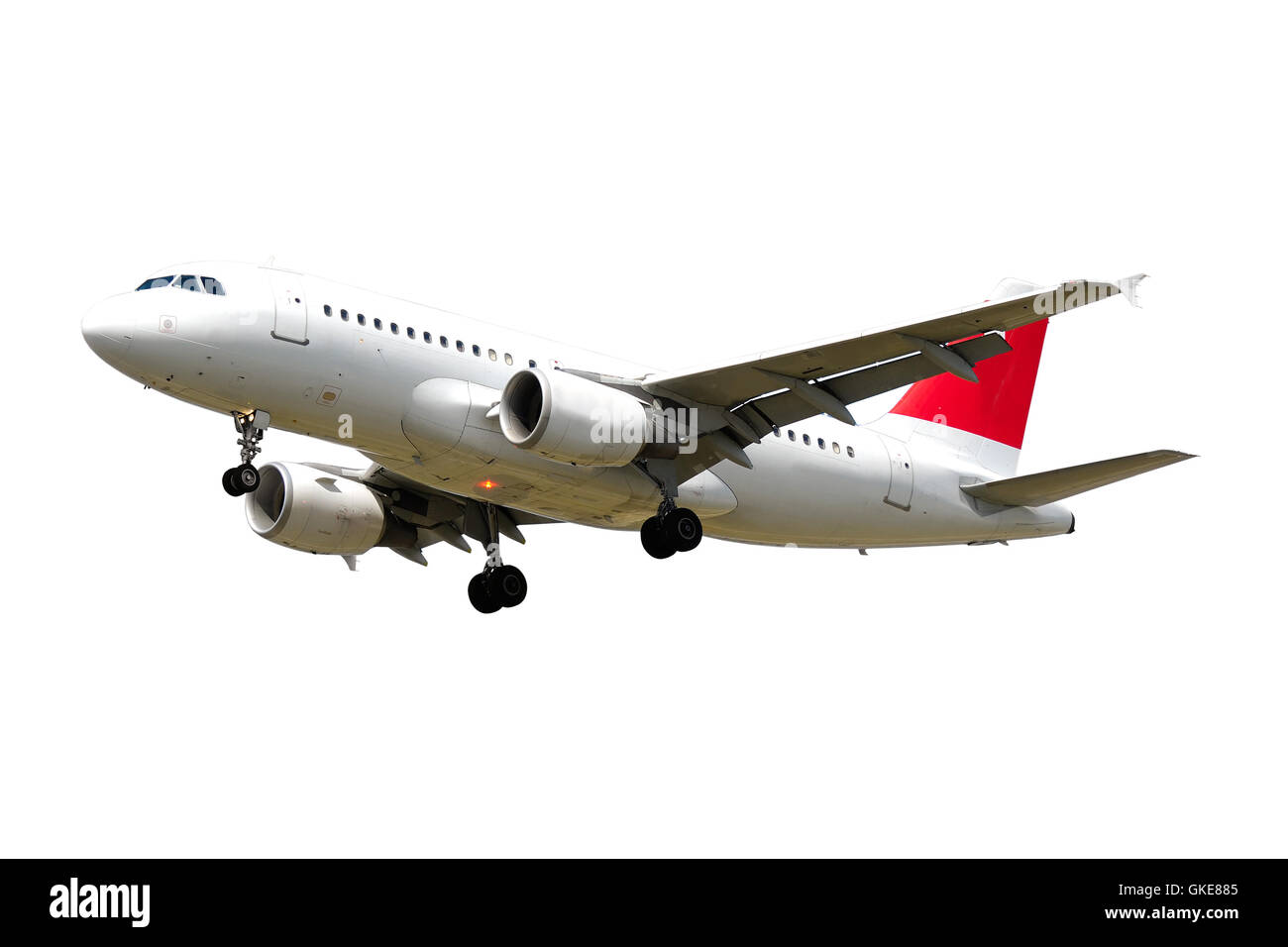 Plane isolated on white background Stock Photo - Alamy