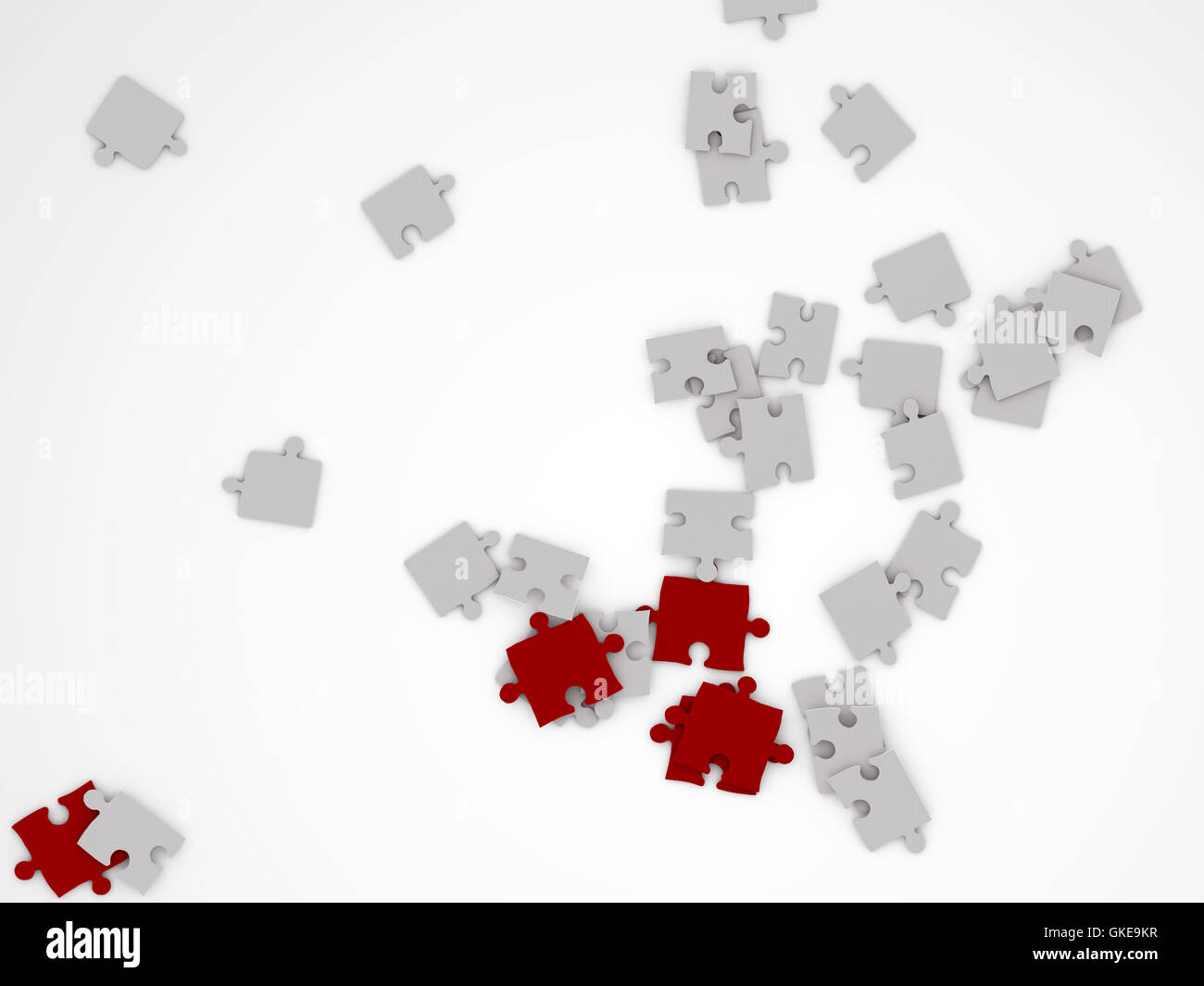 piece of puzzle isolated on white background Stock Photo - Alamy