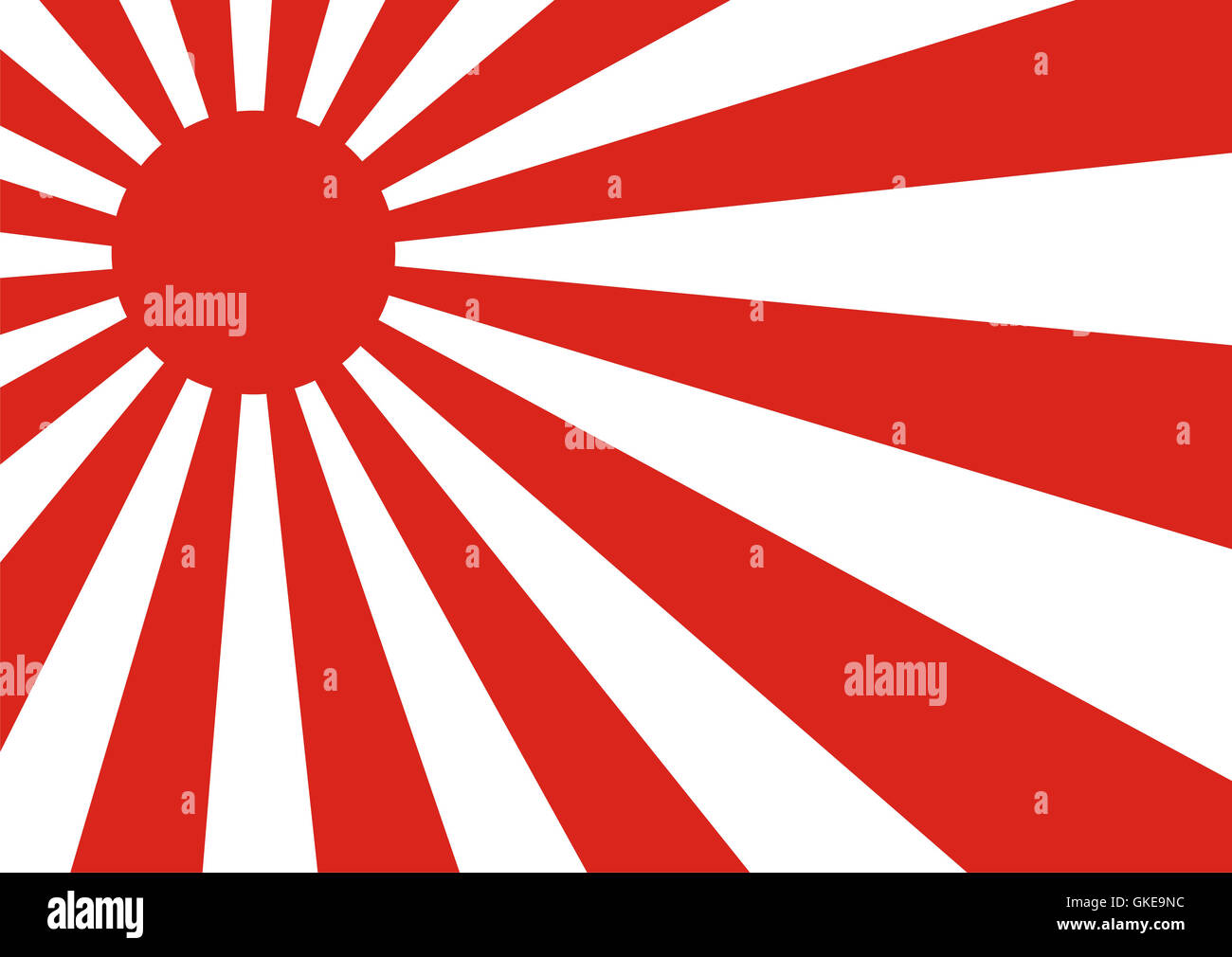 Rising Sun Flag Stock Photo Alamy