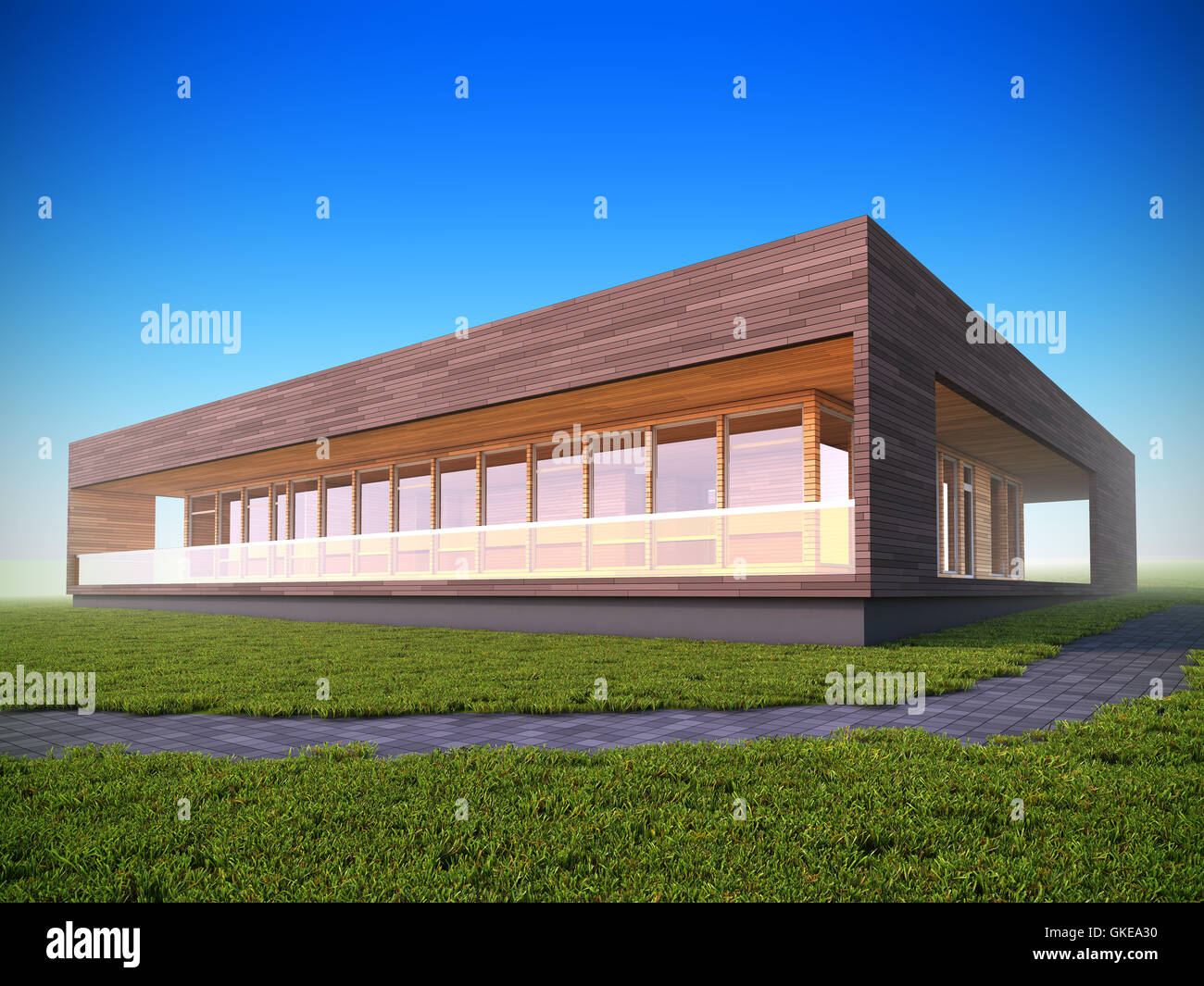 Beautiful modern eco house hi-res stock photography and images - Alamy