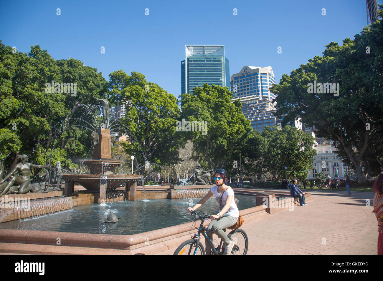 Archibald fountain in Hyde Park, Sydney,Australia Stock Photo Alamy