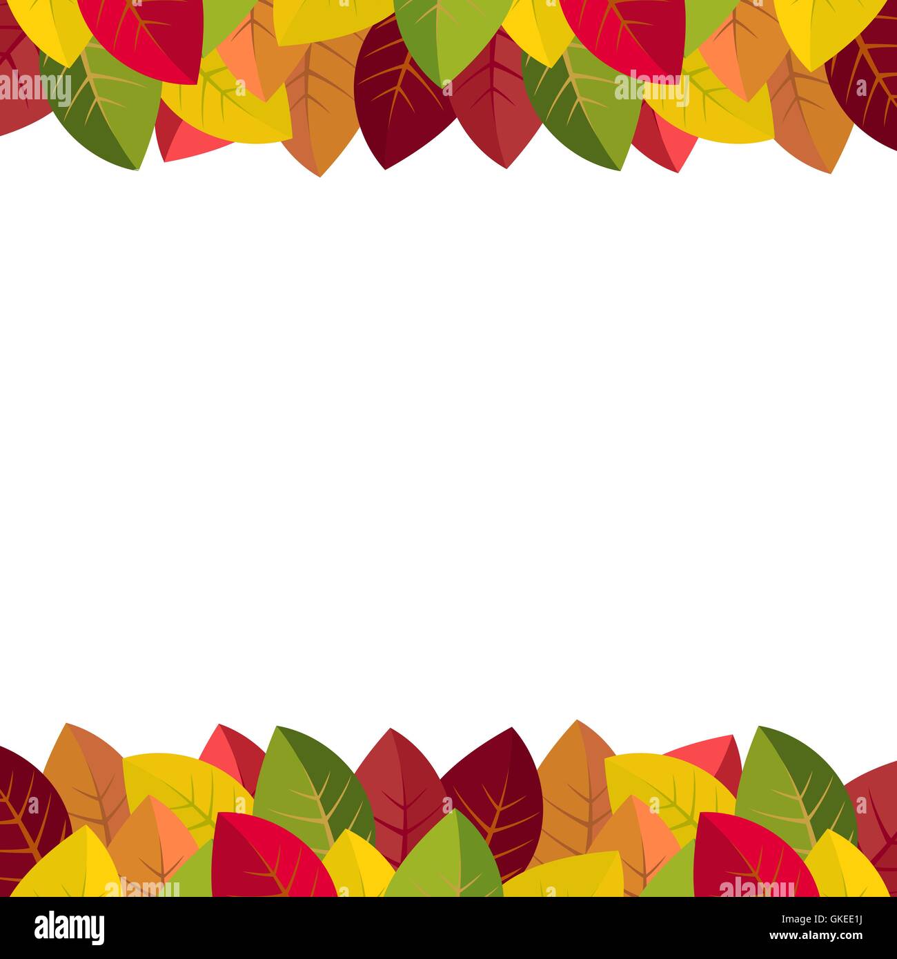 Autumn leaves on a white background Stock Vector Image & Art - Alamy