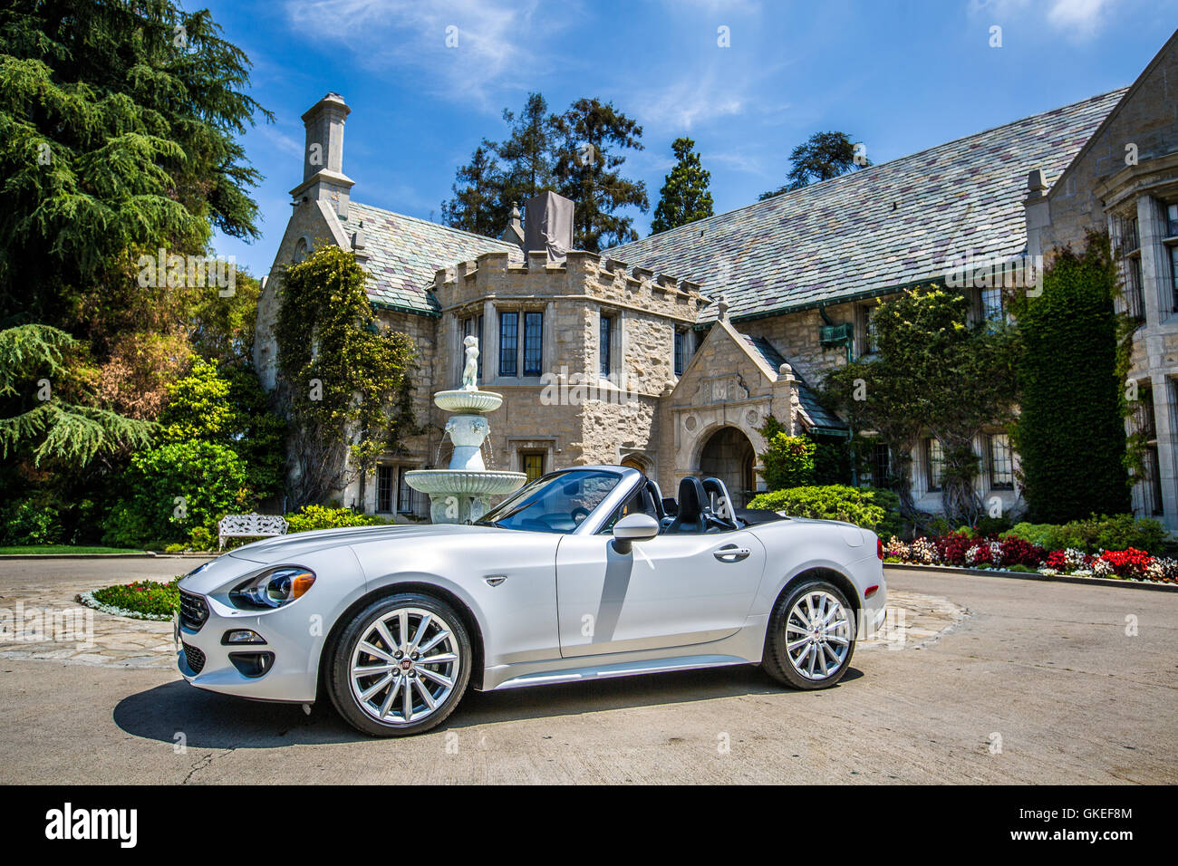 The Playboy Mansion is the home of Playboy magazine founder Hugh Hefner