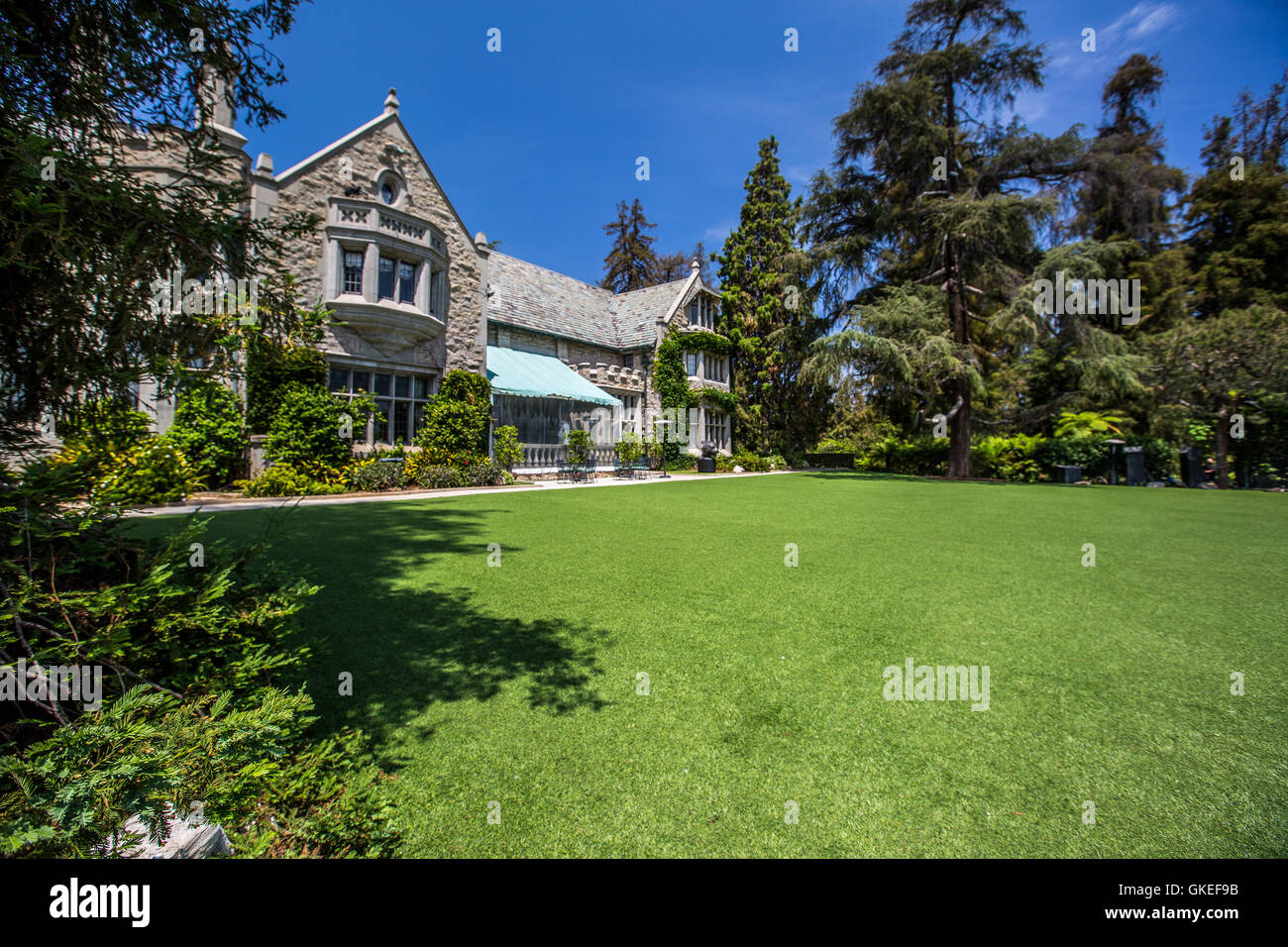 The Playboy Mansion is the home of Playboy magazine founder Hugh Hefner ...