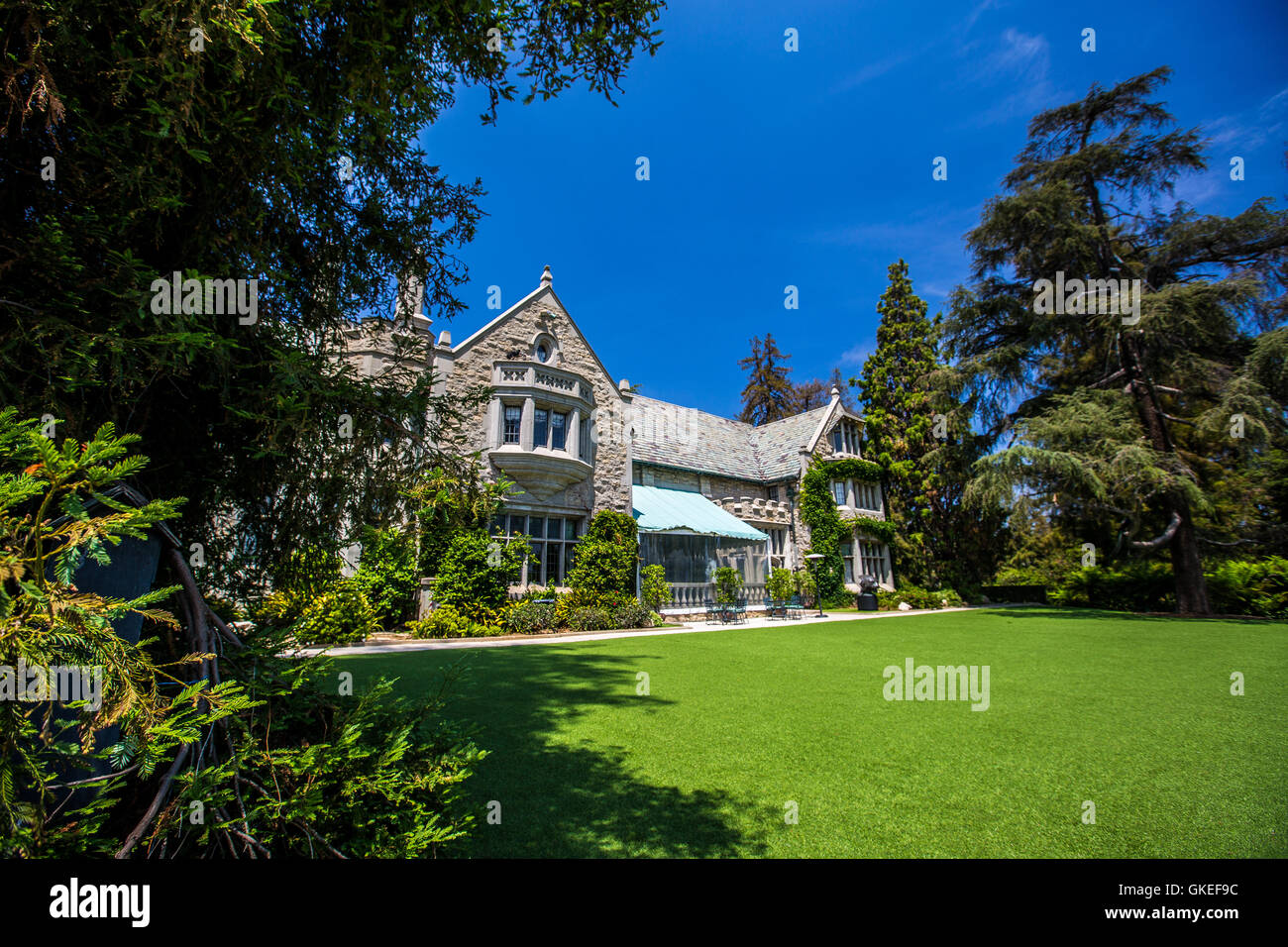 The Playboy Mansion is the home of Playboy magazine founder Hugh Hefner. In the Holmby Hills