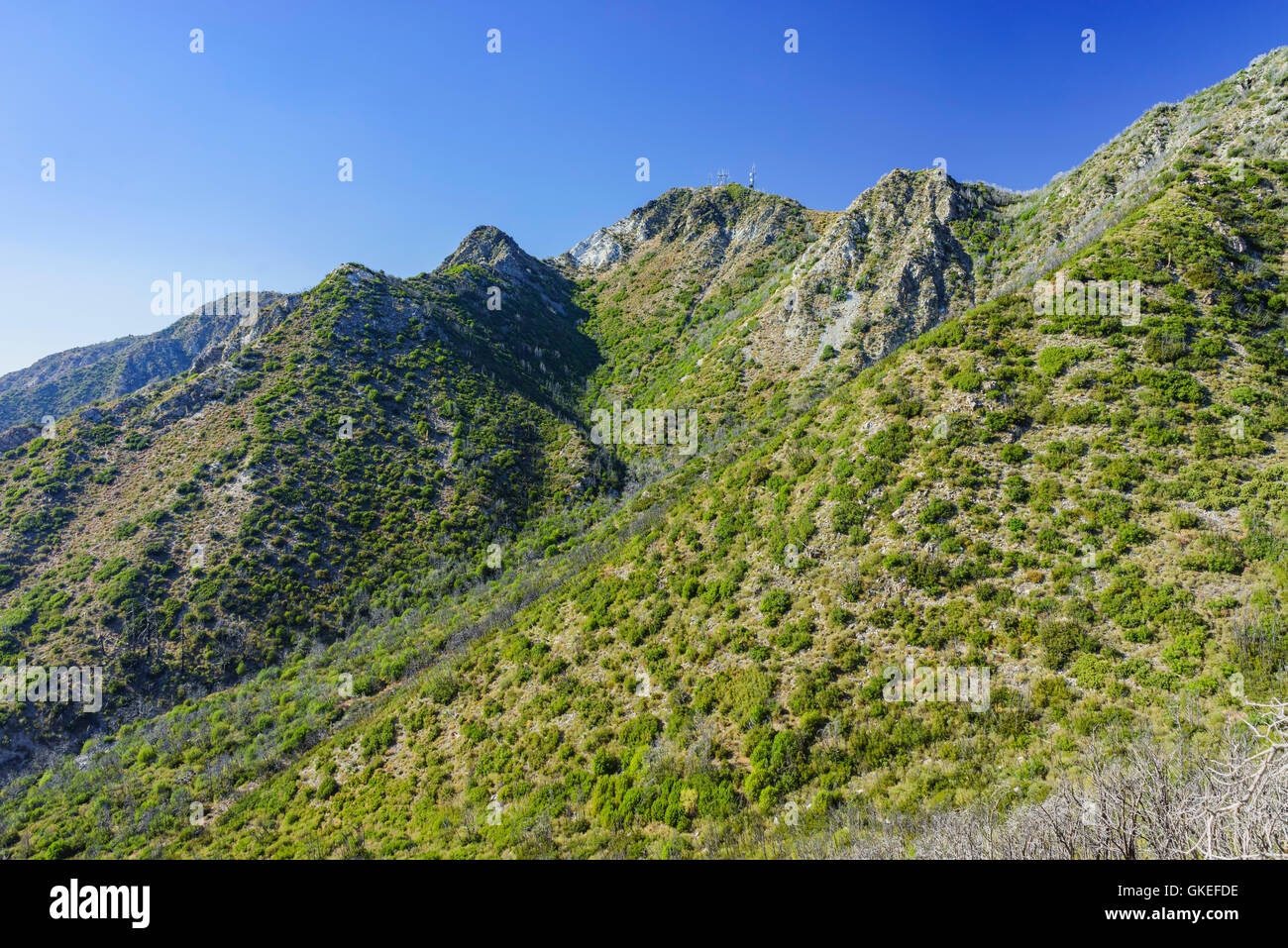 The historical trail Mount Lowe Raiwaly around Mount Wilson Stock