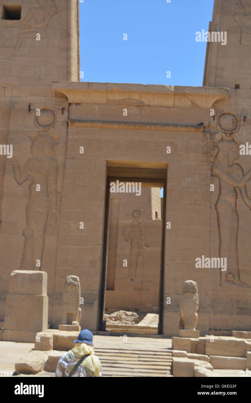 Temple of Philae - Aswan, Egypt Stock Photo
