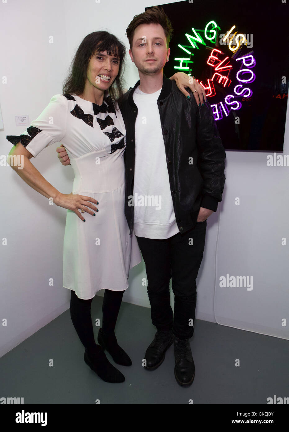 Celebrities attend Zoe Grace's private view of her latest show ‘Art