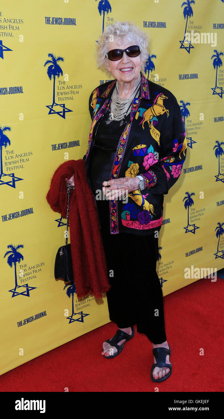 LAJFF closing night event recognizing Marsha Hunt  Featuring: Kathleen Hughes Where: Beverly Hills, California, United States When: 25 May 2016 Stock Photo