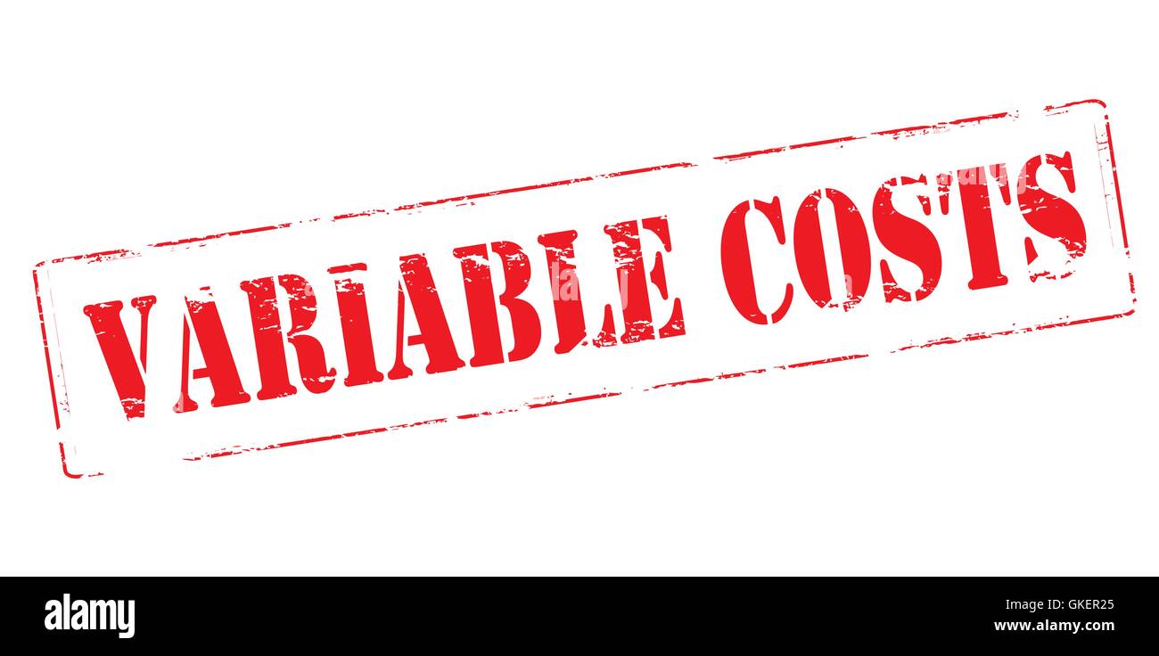 Variable costs Stock Vector