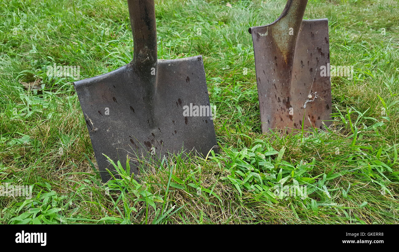Spade stuck in the ground hires stock photography and images Alamy