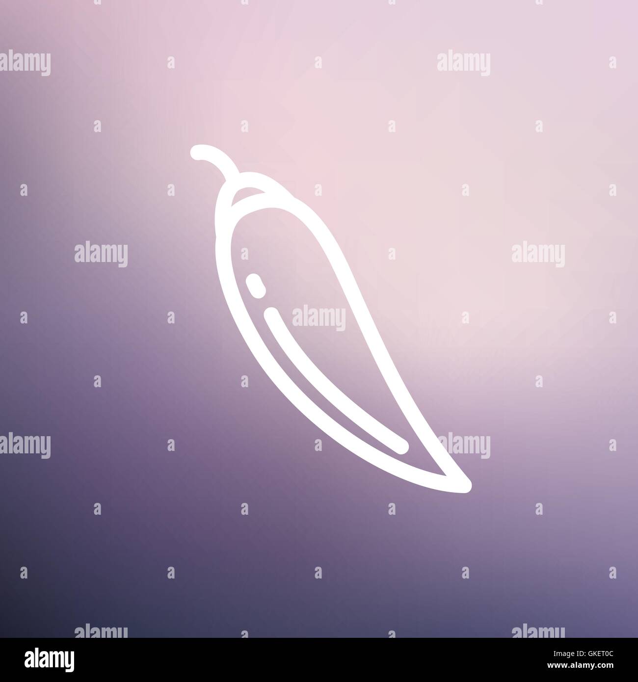 Chilli thin line icon Stock Vector Image & Art - Alamy