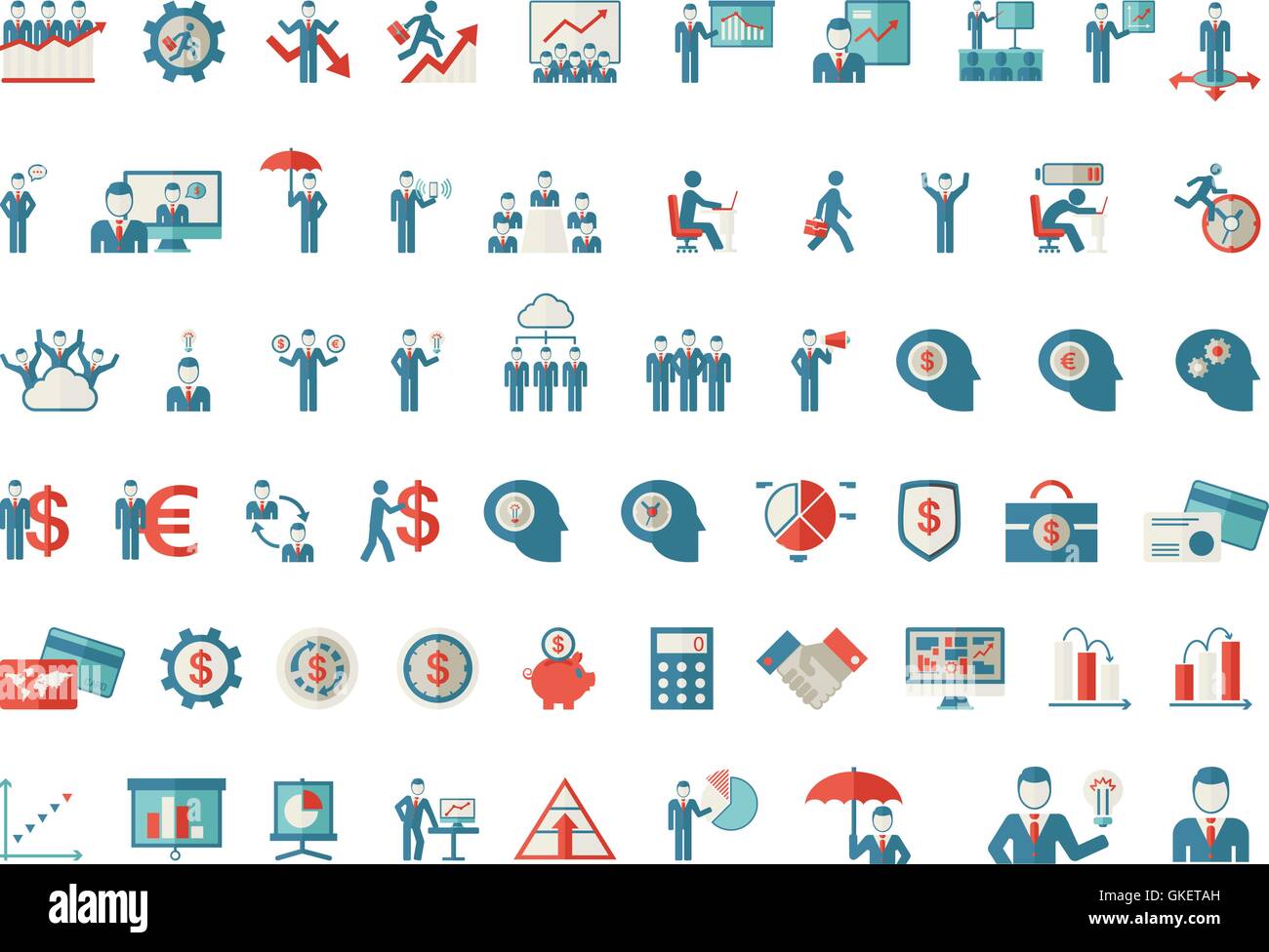 Business search work set Stock Vector Images Alamy