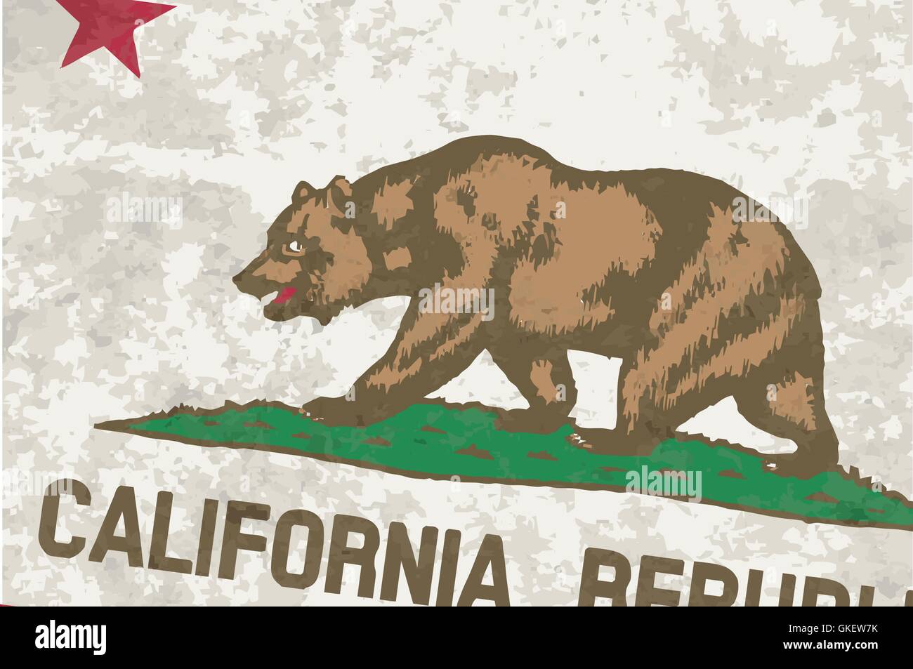 Flag Of The State California Grunge Flag Of The State California Grunge