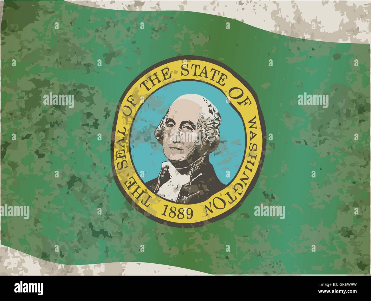 Washington state flag Stock Vector Images Alamy