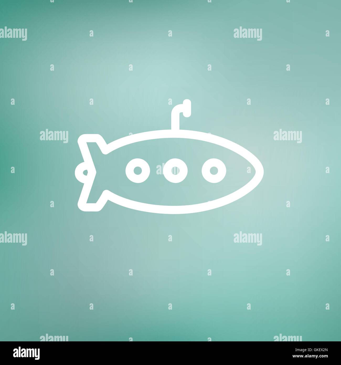 Ocean submarine icon flat Stock Vector Images - Alamy