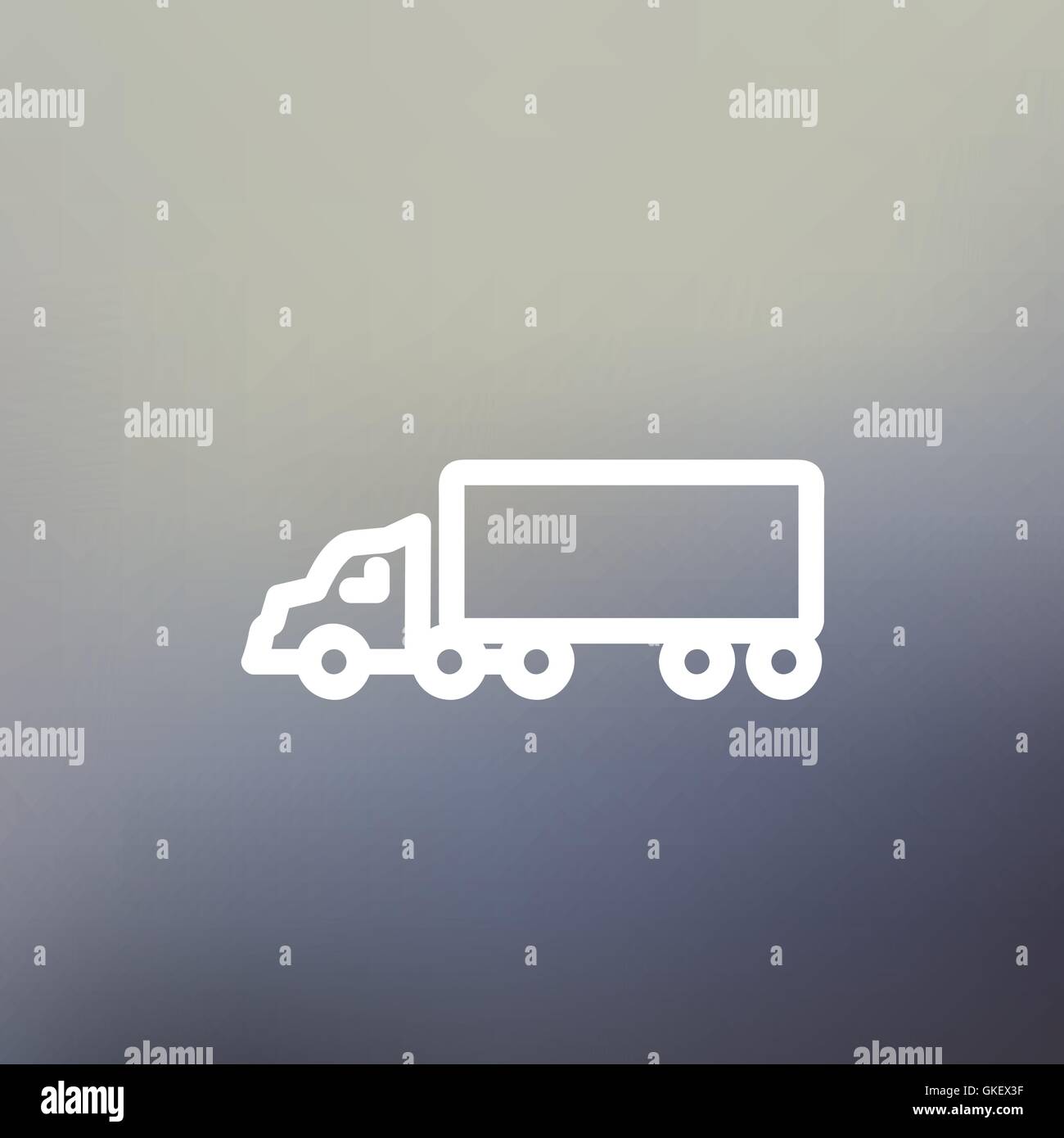 Delivery truck thin line icon Stock Vector Image & Art - Alamy