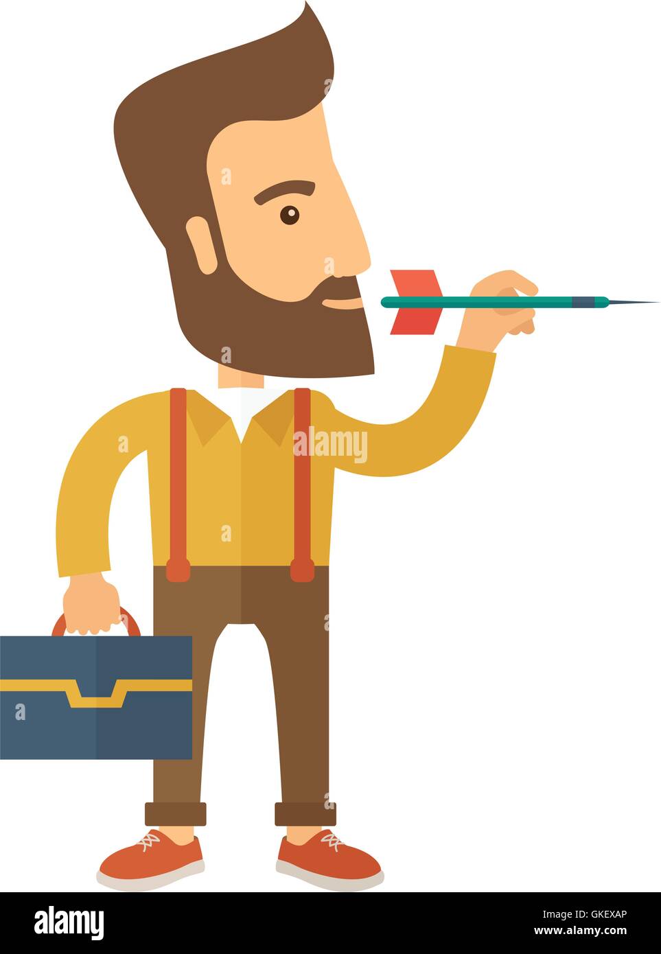Man shoot bow and arrow Stock Vector Images - Alamy