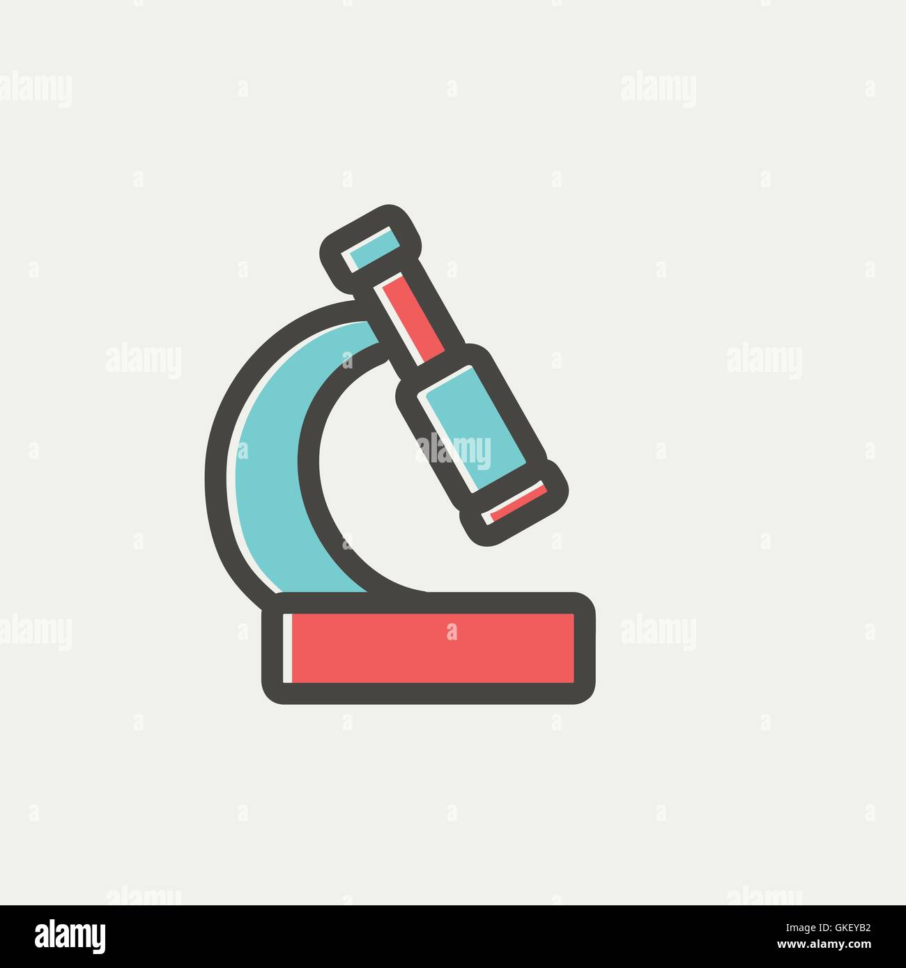 Microscope science equipment technology icon hi-res stock photography ...