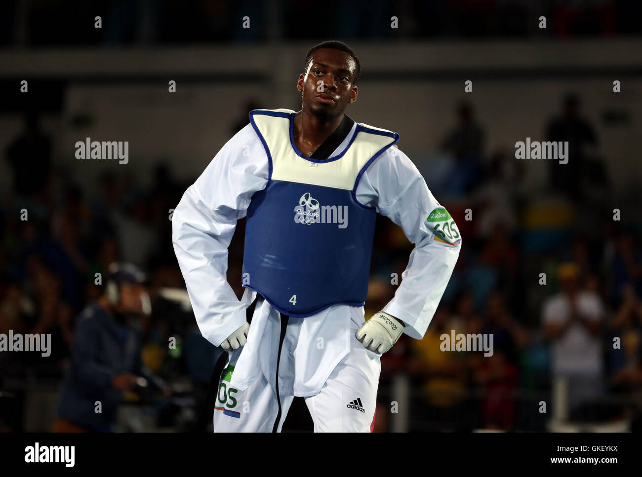 Great Britain's Lutalo Muhammad looks dejected following defeat to