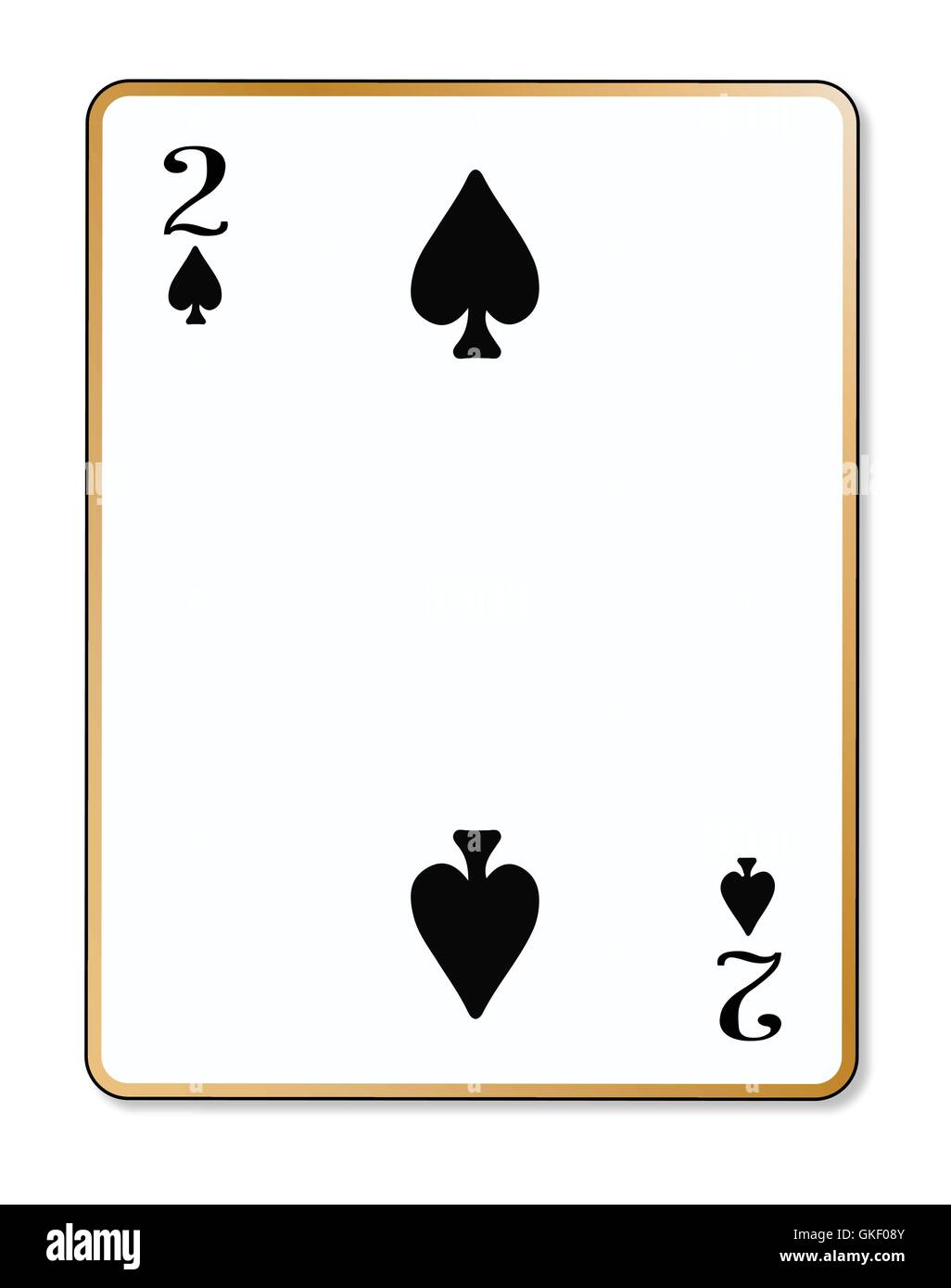 2 of spades Stock Vector Images Alamy