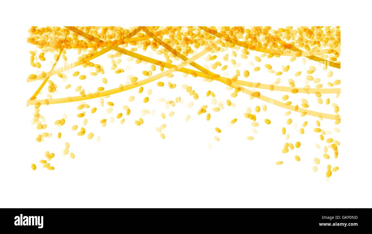 falling gold confetti Stock Vector Image & Art - Alamy